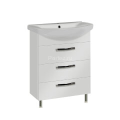 Тумба под раковину AQUATON Ария 65 Н белая (1A123401AA010)