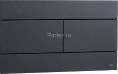 Кнопка смыва OLI SLIM механическая, двойная , пластик, черная (CG23000886040)