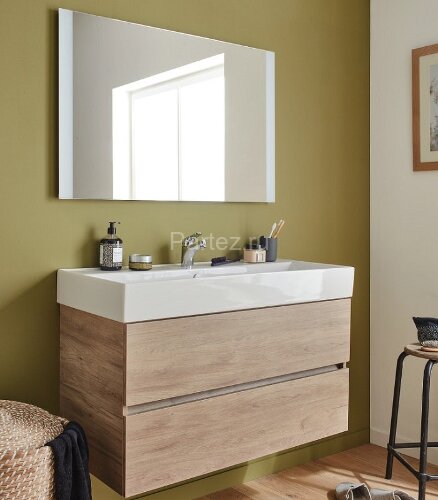 Тумба под раковину Jacob Delafon Tolbiac 100 подвесная, Дуб Девас (EB2383-E75)