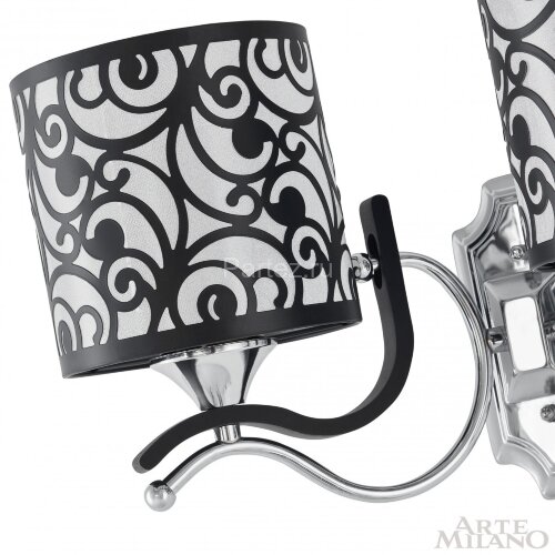Бра Arte Milano 304957/2W Bk/Ni
