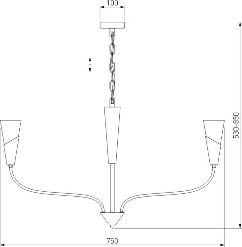 Подвесная люстра Eurosvet 60167/6 латунь