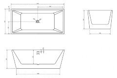 Акриловая ванна ABBER AB9224-1.7