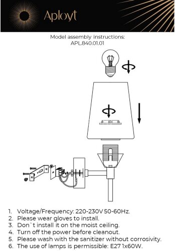 Бра Aployt APL.840.01.01
