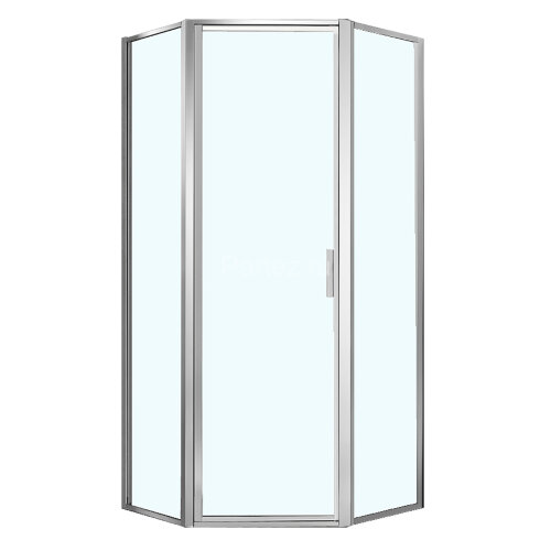 Душевое ограждение Azario RICHMOND 1000х1000х2000 5-угольный, БЕЗ ПОДДОНА, прозрачное стекло 6 мм, профиль серебро (AZ-NAG3231 1000)