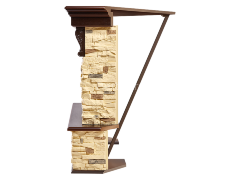 Портал угловой Electrolux Pietra 30 U сланец натуральный/темный дуб