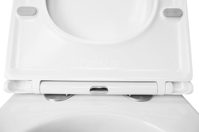 Унитаз подвесной AZARIO FLAVIA 515х360х360 слив "Торнадо", быстросъемное сиденье микролифт (AZ-0076-