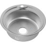 Мойка 510 MELANA 0,6/170 МАТОВАЯ в ИУ врезная круглая  с сифоном (018M ti *12)