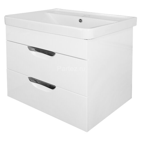 Комплект тумба Стиль- 60/2 "Соло" 600х580х480 подвесная с раковиной Monte 60 с доводчиками (CS000705