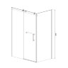 Душевое ограждение Azario VANCOUVER 800х1200х2000 L, без поддона, прозрачное стекло 8 мм, цвет профиля серебро (AZ-NKF1131 L 800)