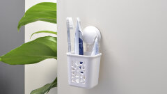 Подстаканник одинарный Fixsen Grampus пластик, белый (GR-7082)