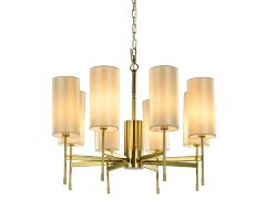 Подвесная люстра Newport 7328/C gold без абажуров