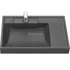 Раковина Aquaton Рейн 80 L на стиральную машину, графит (1A72113KRW210)