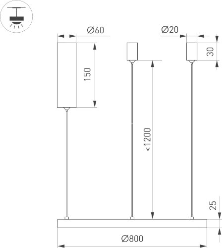 Подвесной светильник Arlight 046250