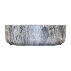 Раковина-чаша Azario 355х355х120 накладная, круглая, темный мрамор (AZ-3134-M816)