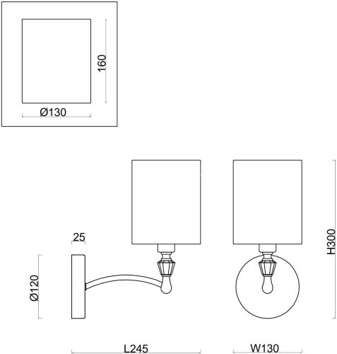 Бра Freya FR1007WL-01N