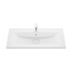 Раковина мебельная Aquaton Айрис 100 1000х452х152 литьевой мрамор, белый (1A73273KAG010)