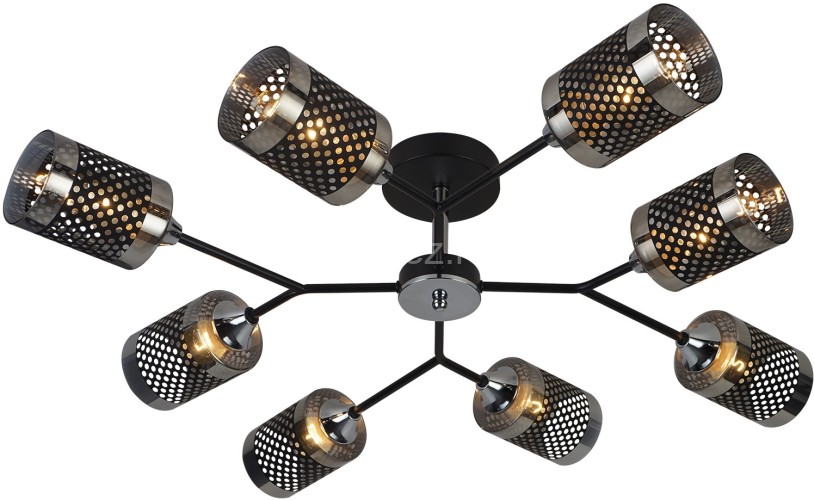 Потолочная люстра Reluce 01405-3.3-08B BK+CR