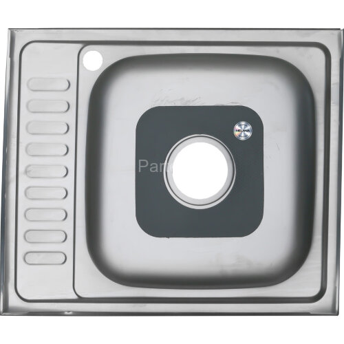 Мойка 6050 L MELANA 0,6/160 накладная прямоугольная с сифоном (173 t L*15)