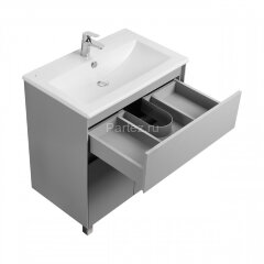 Тумба под раковину Aquaton Форест 75 см универсальный монтаж, туманный серый (1A278301FR4D0)