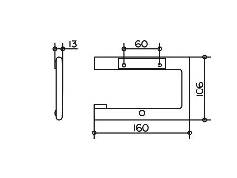 Держатель для туалетной бумаги Keuco Edition 400, хром (11562010000)