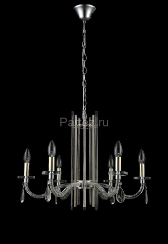 Подвесная люстра Crystal Lux AURELIO SP6 GOLD+CHROME/TRANSPARENT