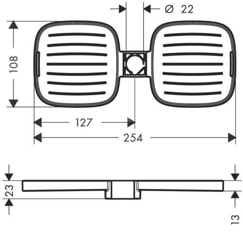 Мыльница Hansgrohe , Хром (26518000)