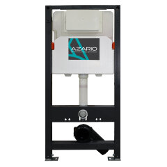 Сет AZARIO NEW Инсталляция для подвесного унитаза 3/6л + подвесной унитаз Azario Teramo безободковый