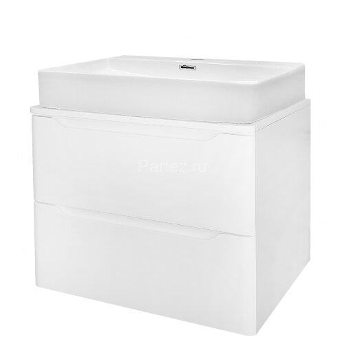 Тумба Azario LOTOS 60/2 600х460х500 подвесная, без раковины, белый глянцевый (CS00084142)