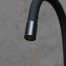 Смеситель Lemark Expert LM5083BL-Black для кухни c гибким изливом, с подключением к фильтру с питьев