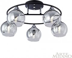 Потолочная люстра Arte Milano 322403/5 BK+CR