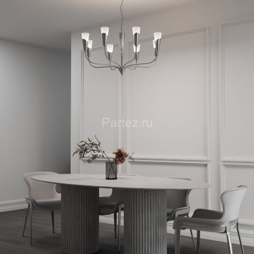 Подвесная люстра Eurosvet 60167/8 никель