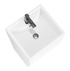 Раковина напольная Azario COMELLA 480х420х830 отдельностоящая прямоугольная, белый (AZ-314)