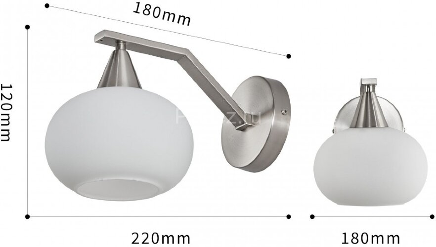 Бра Arte Milano 279807/1B GR