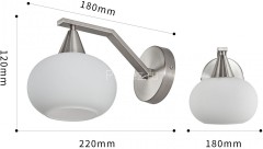 Бра Arte Milano 279807/1B GR