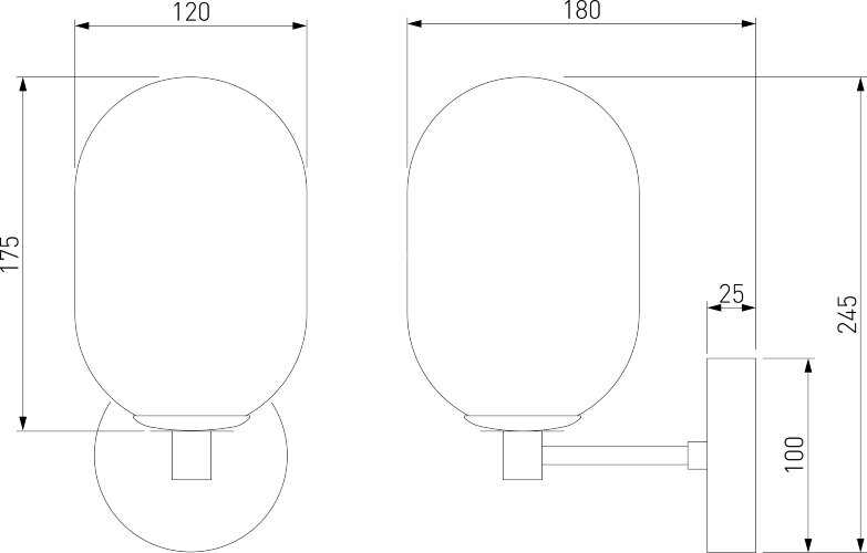 Бра Eurosvet 60161 латунь