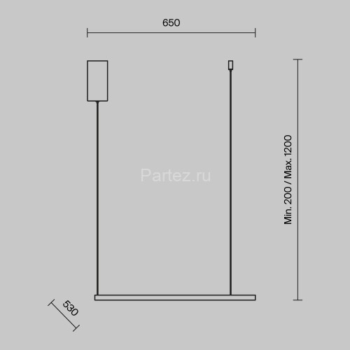 Подвесной светильник Maytoni MOD072PL-L28B3K
