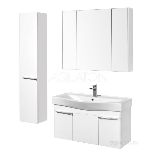 Пенал подвесной AQUATON Беверли левая, белый (1A235403BV01L)