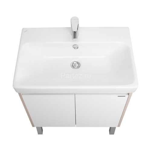 Тумба под раковину AQUATON Сканди 70 Doors универсальная, Белый/Дуб Верона (1A278901SDB20)