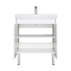 Тумба под раковину AQUATON Сканди 70 Doors универсальная, Белый/Дуб Верона (1A278901SDB20)