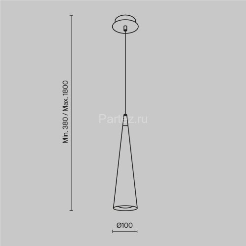 Подвесной светильник Maytoni P318-PL-01-W