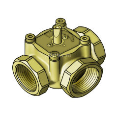 Вентиль поворотный 3-х ход. ВР Meibes LE EMЗ-50-40, DN50