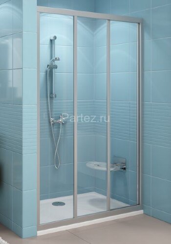 Душевая дверь Ravak Supernova раздвижная 90х188, толщина полотна 3мм , цвет профиля сатин