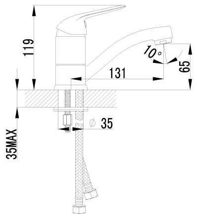 Смеситель Lemark Plus Advance LM1207C для раковины