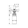 Дозатор жидкого мыла Hansgrohe встраиваемый, хром (40418800)