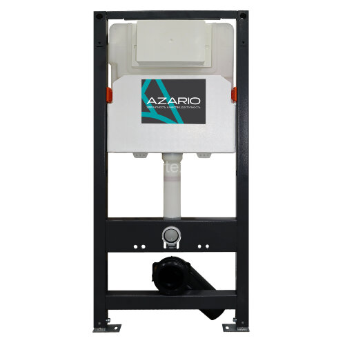 Инсталляция для подвесного унитаза AZARIO NEW сталь, пластик, 2-х режимный смыв 3/6 л. (AZ-501A)