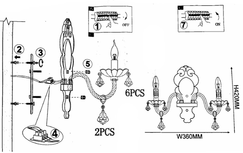 Бра ImperiumLoft RAINBOW-WALL01