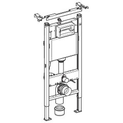 Инсталляция Geberit DuofixBasic для подвесного унитаза, 112 см, со смывным бачком скрытого монтажа D