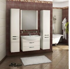 Тумба под раковину AQUATON Ария 80 М белая (1A140801AA010)