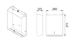 Диспенсер бумажных полотенец Fixsen Hotel, хром (FX-31027A)