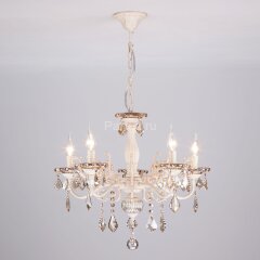 Подвесная люстра Eurosvet 3281/5 белый с золотом